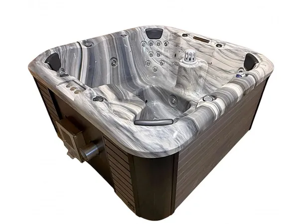 TOPÁZ PRÉMIUM AKRIL 4 személyes INTEGRÁLT fatüzelésű jacuzzi